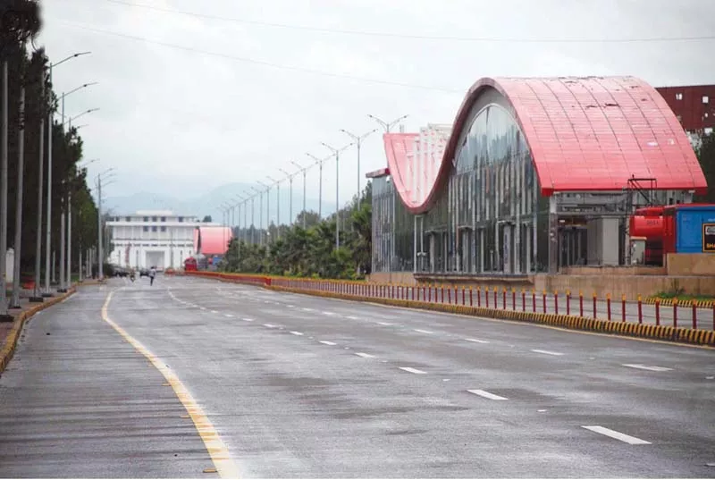 a view of the deserted jinnah avenue on friday photo online a view of the deserted jinnah avenue on friday photo online