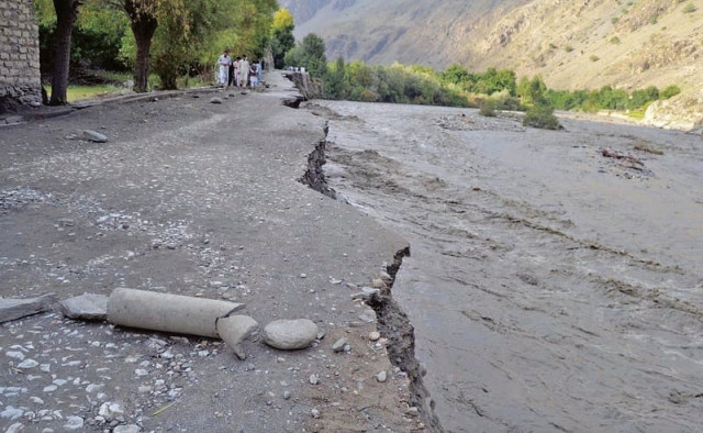 heavy rains have washed away roads in chitral valley photo inp heavy rains have washed away roads in chitral valley photo inp