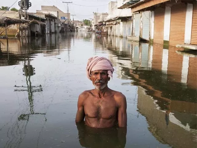 ahmed stands in the centre of the town of khairpur nathan shah which had been totally submerged by floodwaters photo getty ahmed stands in the centre of the town of khairpur nathan shah which had been totally submerged by floodwaters photo getty