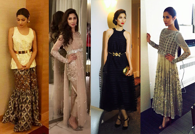 from karachi to new york here s what mahira wore to bin roye premieres