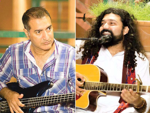 sounds of kolachi is a project of raahi vocalist ahsan bari r and former karavan bassist sameer ahmed bakhtiari l photos file