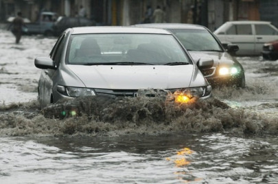 submerged light rain inundates parts of dha submerged light rain inundates parts of dha
