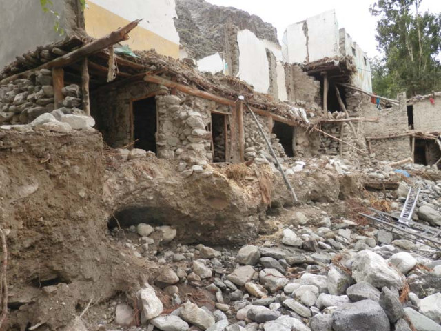 houses in ghanche district damaged by floods photos shabbir mir express houses in ghanche district damaged by floods photos shabbir mir express