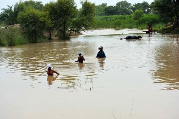 home minister shuja khanzada met district officials following reports of the dyke breach photo online