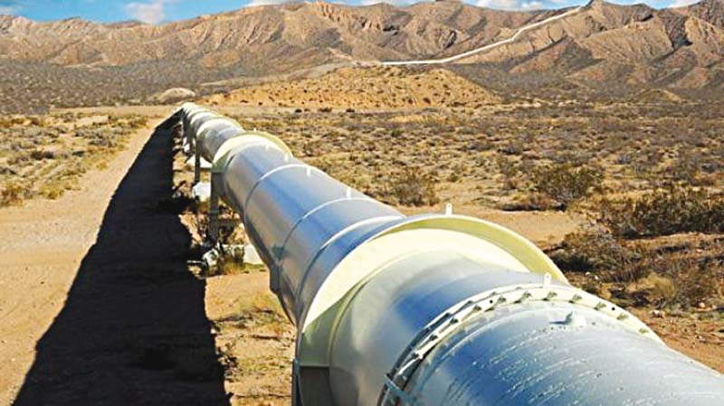 tehran has already built its part of the 1 800 kilometre pipeline which should eventually link its south pars gasfields to the city of nawabshah photo file