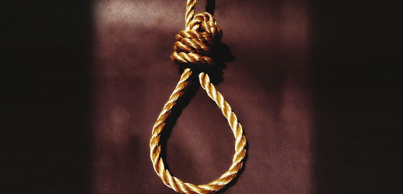 a body of an elderly resident of chak 418 gb was found hanging from a tree a graveyard stock image