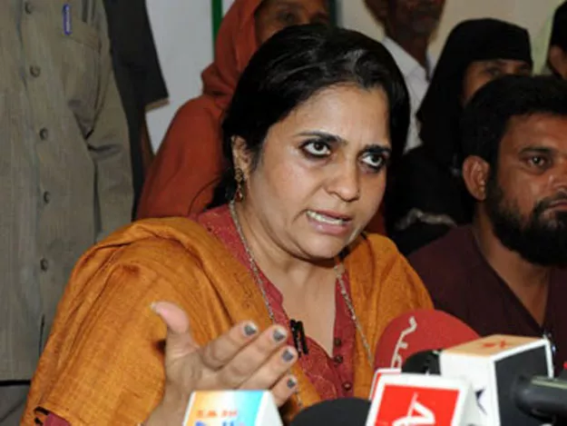 teesta says she is being targeted by the government due to her criticism of modi after riots in gujarat in 2002 photo afp teesta says she is being targeted by the government due to her criticism of modi after riots in gujarat in 2002 photo afp