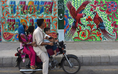 karachi artists reclaim city walls from hate graffiti