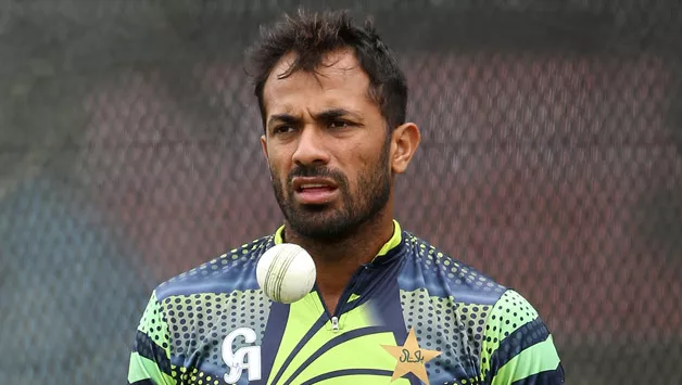 wahab riaz injured his hand during the tests against sri lanka photo afp wahab riaz injured his hand during the tests against sri lanka photo afp