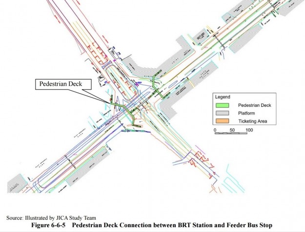 this 2012 illustration showing a possible intersection design for the green line was rendered by the japanese international cooperation agency which prepared the karachi mass transit plan after extensive surveys source jica