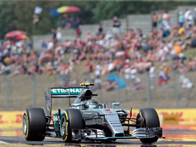 the pole was hamilton s ninth in 10 races this season the 47th of his career and left the briton perfectly placed for a fifth career win at the hungaroring photo afp