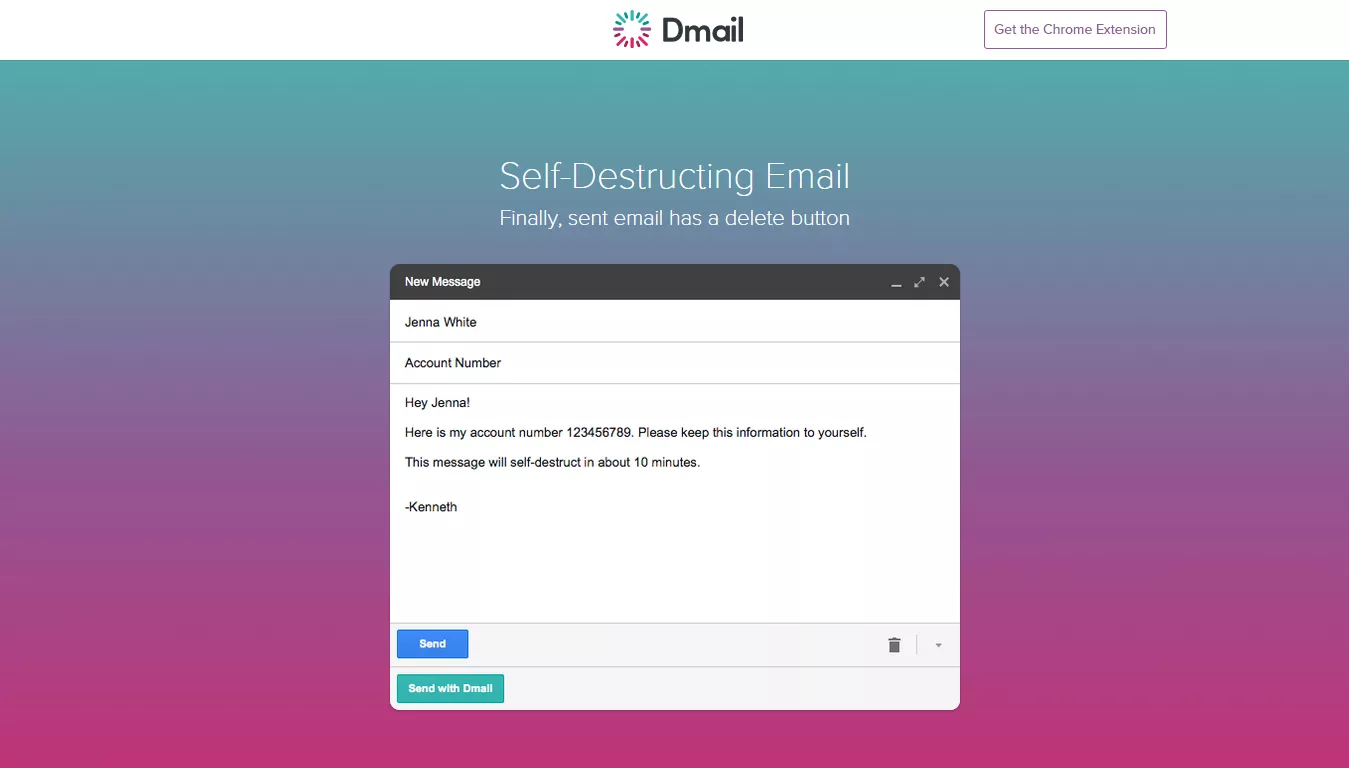 screengrab of the dmail website screengrab of the dmail website