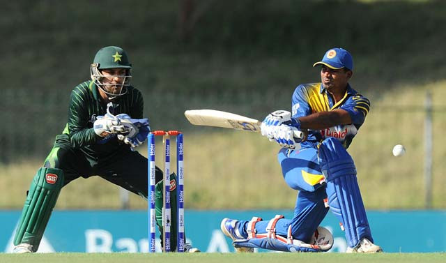 sri lankan cricketer kusal perera r is watched by pakistani wicketkeeper sarfraz ahmed l as he plays a shot during the fifth and final one day international odi cricket match between sri lanka and pakistan at the suriyawewa mahinda rajapakse international cricket stadium in the southern district of hambantota on july 26 2015 photo afp sri lankan cricketer kusal perera r is watched by pakistani wicketkeeper sarfraz ahmed l as he plays a shot during the fifth and final one day international odi cricket match between sri lanka and pakistan at the suriyawewa mahinda rajapakse international cricket stadium in the southern district of hambantota on july 26 2015 photo afp