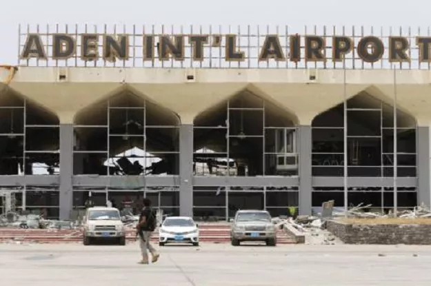 a southern resistance fighter walks past a damaged part of the international airport of yemen 039 s southern port city of aden july 24 2015 photo reuters a southern resistance fighter walks past a damaged part of the international airport of yemen 039 s southern port city of aden july 24 2015 photo reuters