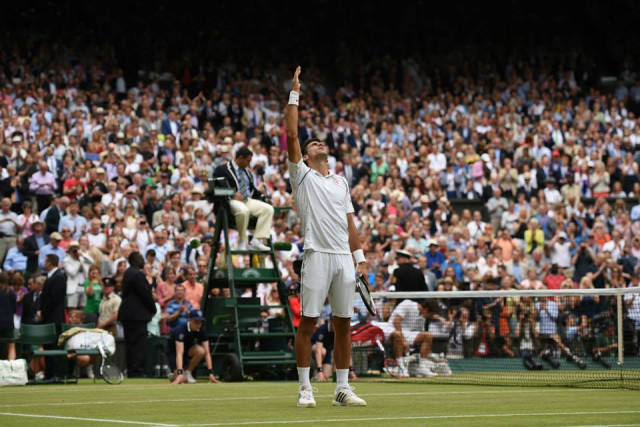 novak djokovic after his wimbledon win photo courtesy wimbledon novak djokovic after his wimbledon win photo courtesy wimbledon