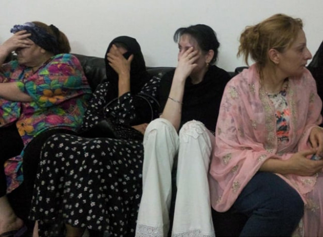 foreign ladies sitting in the siu office arrested during the raid at brothel houses photo inp foreign ladies sitting in the siu office arrested during the raid at brothel houses photo inp