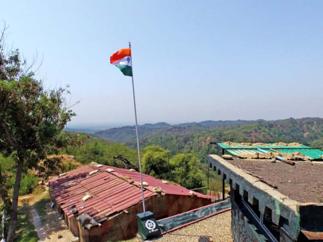 a photograph obtained from the drone shows the indian border post from where it was purportedly launched photo ispr a photograph obtained from the drone shows the indian border post from where it was purportedly launched photo ispr