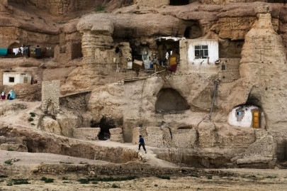 bamiyan s ancient cave dwellings shelter homeless afghans