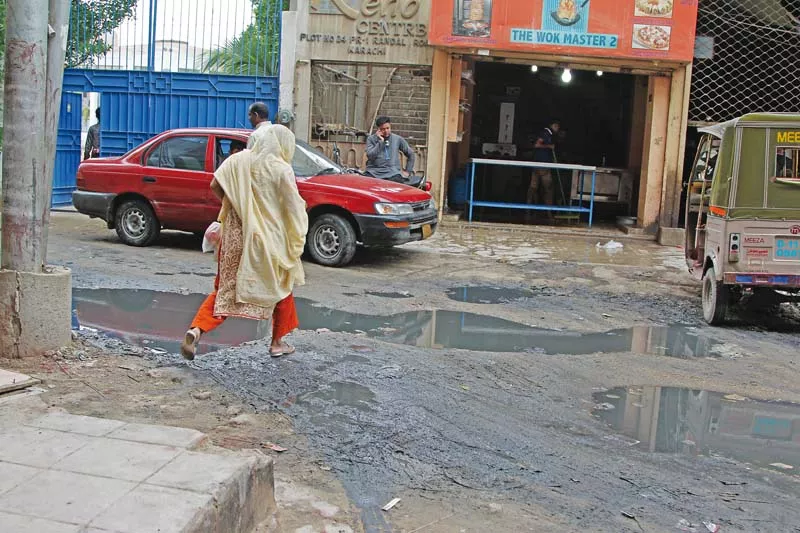 the water collected outside the our lady of fatima church is serving as a deterrent for worshippers to enter to church photo aysha saleem express the water collected outside the our lady of fatima church is serving as a deterrent for worshippers to enter to church photo aysha saleem express
