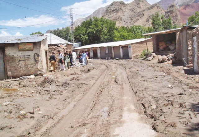 flood damages reshun village in chitral photo inp flood damages reshun village in chitral photo inp