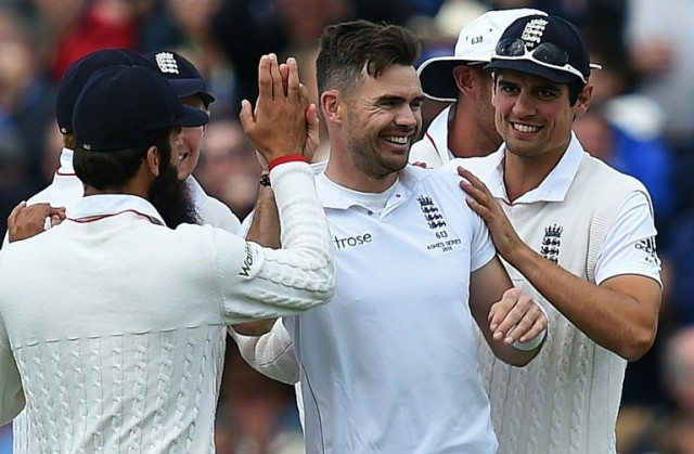james anderson c celebrates bowling out australia 039 s peter nevill on the first day of the third ashes test at edgbaston photo afp james anderson c celebrates bowling out australia 039 s peter nevill on the first day of the third ashes test at edgbaston photo afp