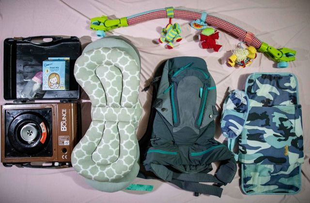 objects mostly baby essentials acquired from grace lagaday s online bartering are photographed in rizal province east of manila philippines september 23 2020 photo reuters