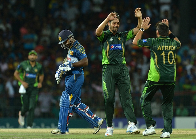 anwar ali dismissed kusal perera in the first over photo afp