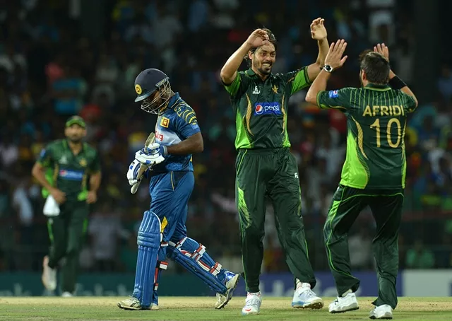 anwar ali dismissed kusal perera in the first over photo afp anwar ali dismissed kusal perera in the first over photo afp