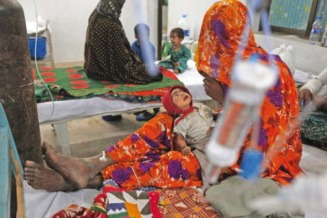 a woman tends to her sick child at the civil hospital mithi the supreme court bench on thursday expressed displeasure over the substandard conditions at the facility photo file a woman tends to her sick child at the civil hospital mithi the supreme court bench on thursday expressed displeasure over the substandard conditions at the facility photo file