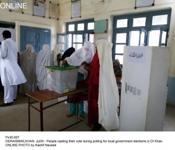 pti in the lead as local govt re polls close in k p pti in the lead as local govt re polls close in k p