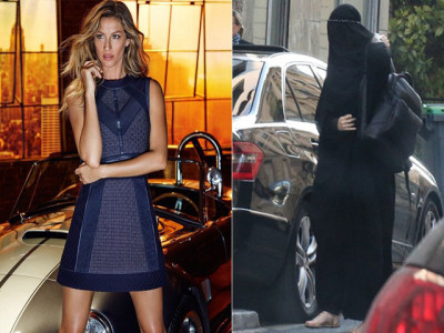 burqa clad gisele b ndchen sparks outrage after secret visit to plastic surgeon