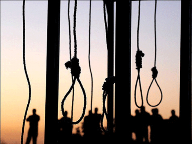 separately two murder convicts were executed in adiala jail on friday photo iranhrdc org