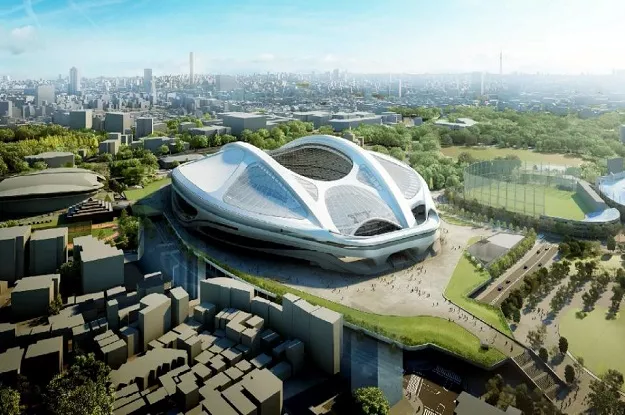 artist rendering of the new national stadium for the 2020 olympic games in tokyo photo afp artist rendering of the new national stadium for the 2020 olympic games in tokyo photo afp
