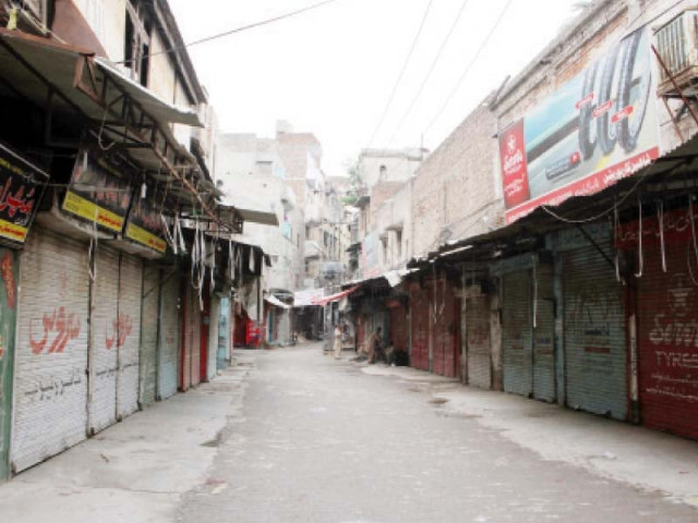 shops at a market near anarkali are closed in protest photo abid nawaz express shops at a market near anarkali are closed in protest photo abid nawaz express