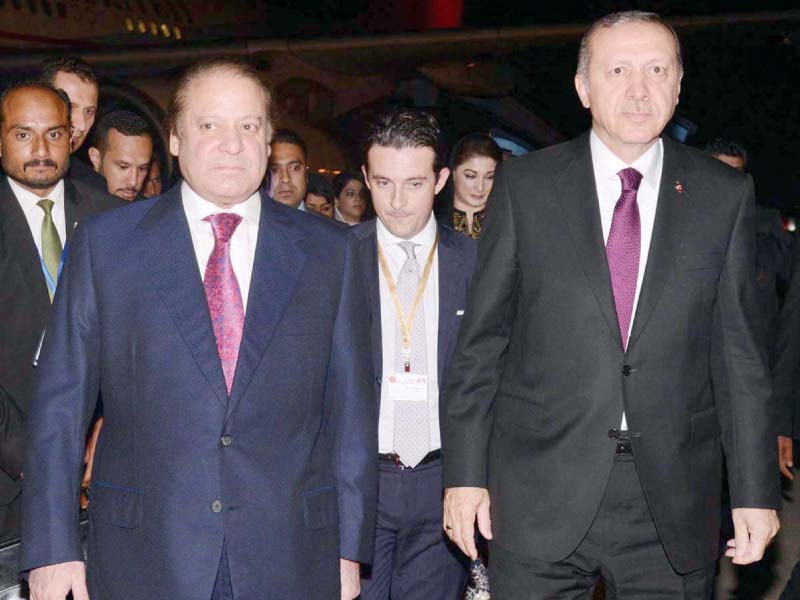 pm nawaz receives erdogan at the nur khan airbase photo app