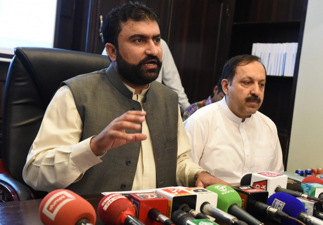 balochistan home minister sarfaraz bugti addresses a press conference in quetta on sunday photo banaras khan express balochistan home minister sarfaraz bugti addresses a press conference in quetta on sunday photo banaras khan express