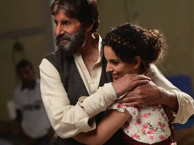 bachchan will be seen sharing screen space with ranaut in a rajkumar hirani directed commercial photo ndtv bachchan will be seen sharing screen space with ranaut in a rajkumar hirani directed commercial photo ndtv