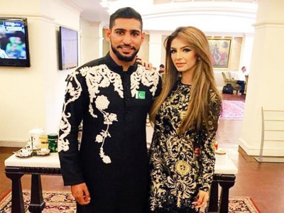 boxer amir khan wife faryal makhdoom stun in ali xeeshan