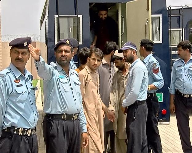 the sabzi mandi police produced 66 suspects before atc judge sohail ikram on monday photo online