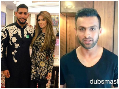 shoaib malik makes amir khan bust a move to bajrangi bhaijaan shoaib malik makes amir khan bust a move to bajrangi bhaijaan