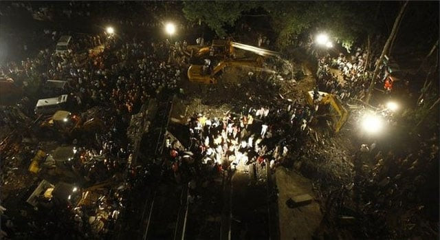 the 50 year old structure had been declared unsafe by the government two years back photo ap the 50 year old structure had been declared unsafe by the government two years back photo ap