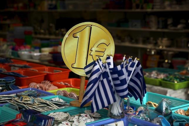 greek flags are displayed for sale for one euro at a shop in central in athens greece july 26 2015 photo reuters