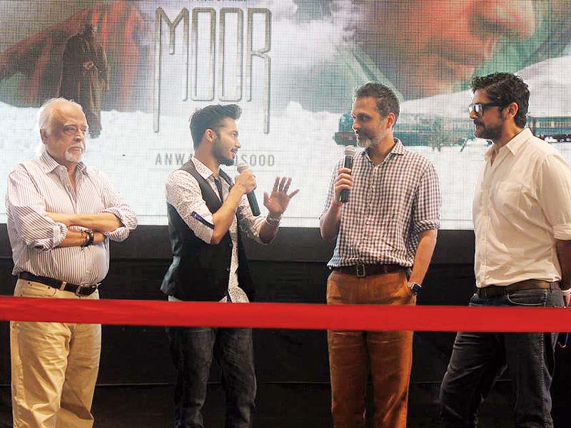 strings and anwar maqsood elaborating on the music of moor at the launch event photos publicity