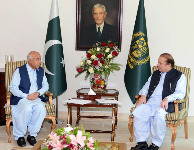 dr abdul malik informs pm about development projects and security situation in the province photo online