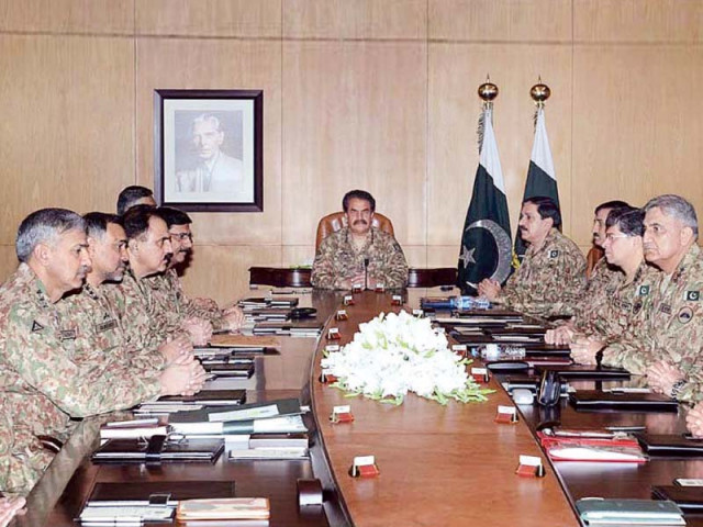 army chief general raheel sharif presides over corps commanders meeting at the ghq in rawalpindi photo app army chief general raheel sharif presides over corps commanders meeting at the ghq in rawalpindi photo app