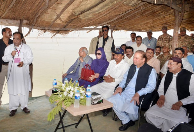 nawaz directs authorities to speed up rehabilitation of affected people photo inp nawaz directs authorities to speed up rehabilitation of affected people photo inp