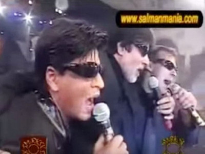 blast from the past when amitabh shah rukh salman sang and danced together blast from the past when amitabh shah rukh salman sang and danced together