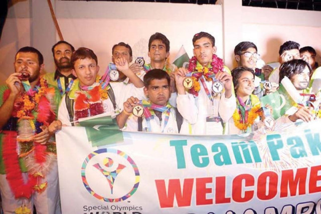 pakistan claimed 15 gold 12 silver and eight bronze medals in a competition featuring 6 500 athletes from 177 countries around the world photo courtesy special olympics association pakistan claimed 15 gold 12 silver and eight bronze medals in a competition featuring 6 500 athletes from 177 countries around the world photo courtesy special olympics association