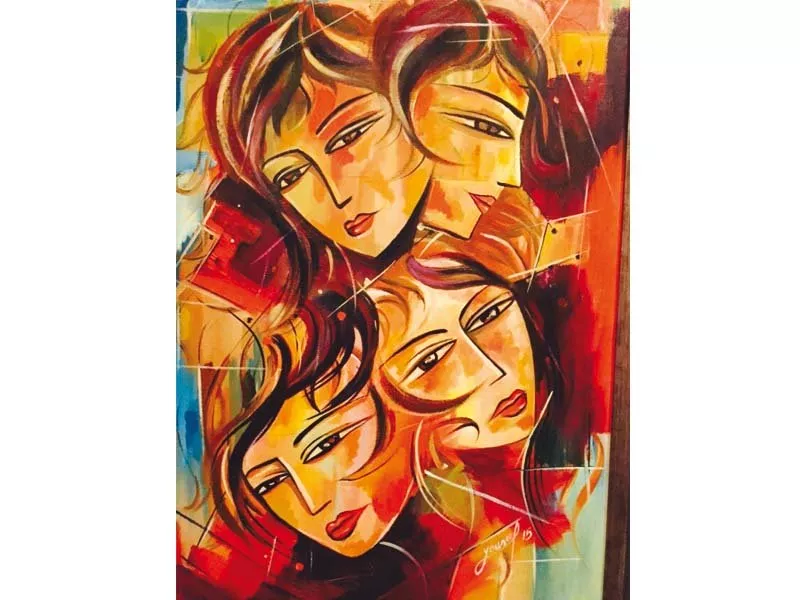 the 11 artists whose work is being exhibited at grandeur art gallery all used vibrant colours in their pieces photo courtesy grandeur art gallery the 11 artists whose work is being exhibited at grandeur art gallery all used vibrant colours in their pieces photo courtesy grandeur art gallery
