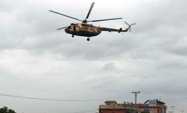 an army mi 17 helicopter carrying a medical evacuation team crashed photo afp